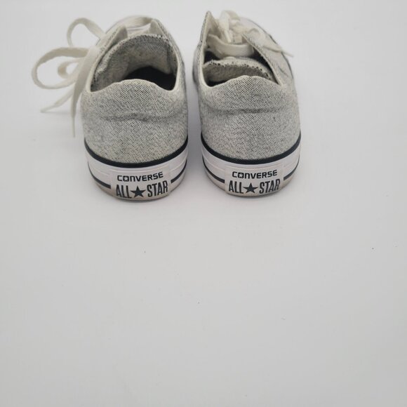 Converse All-Star EUC size 8 light silver and white color - Picture 4 of 6